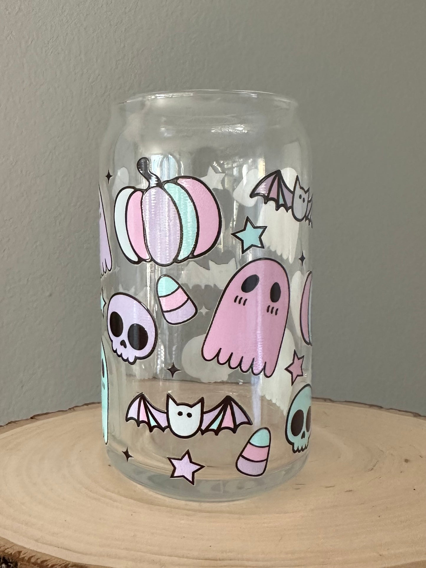 Pastel Spooky Stuff Glass
