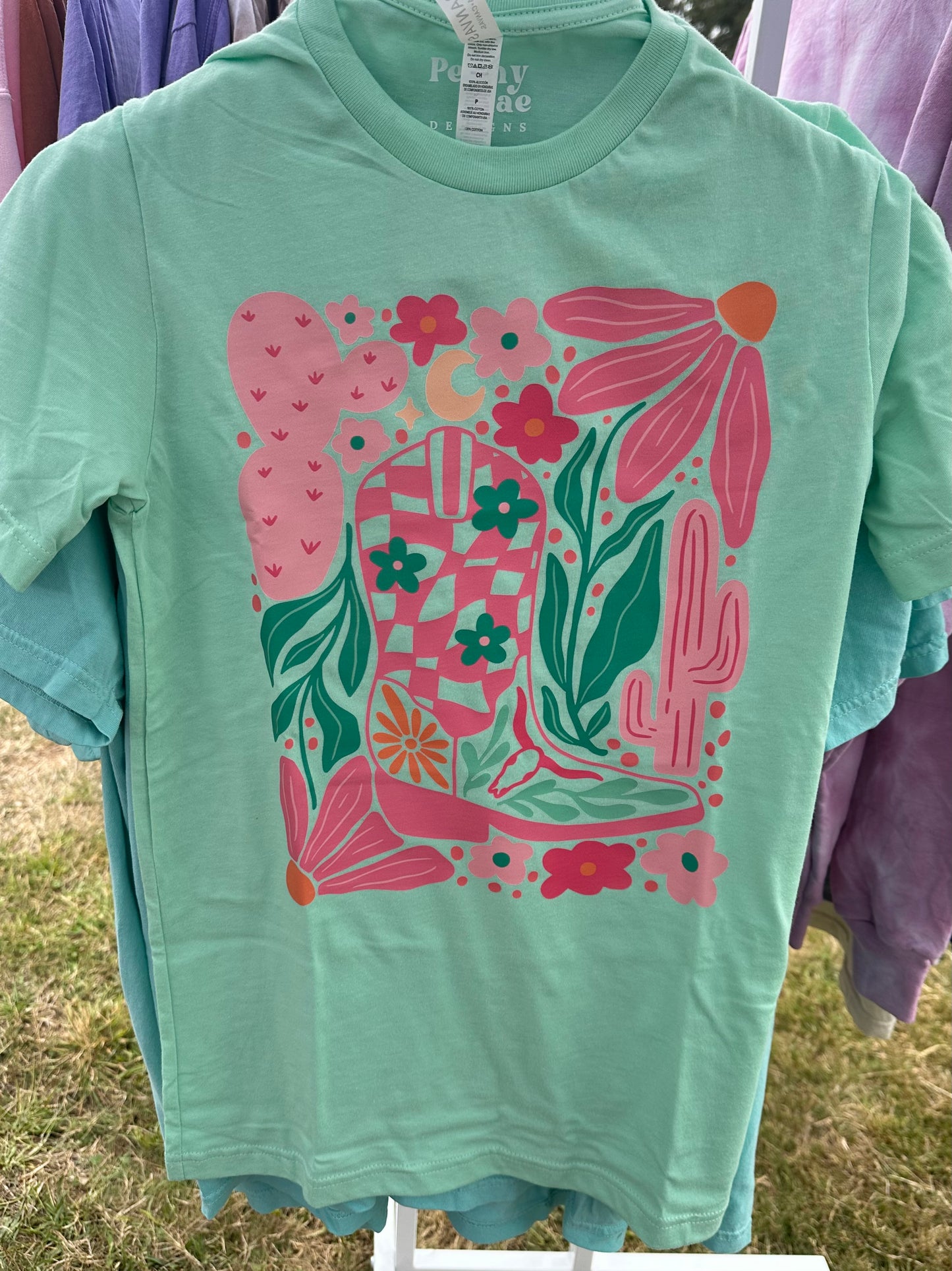 Floral Boot Tee