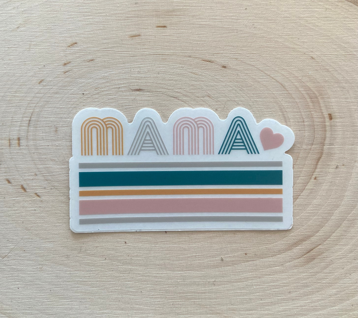 Mama Retro Sticker
