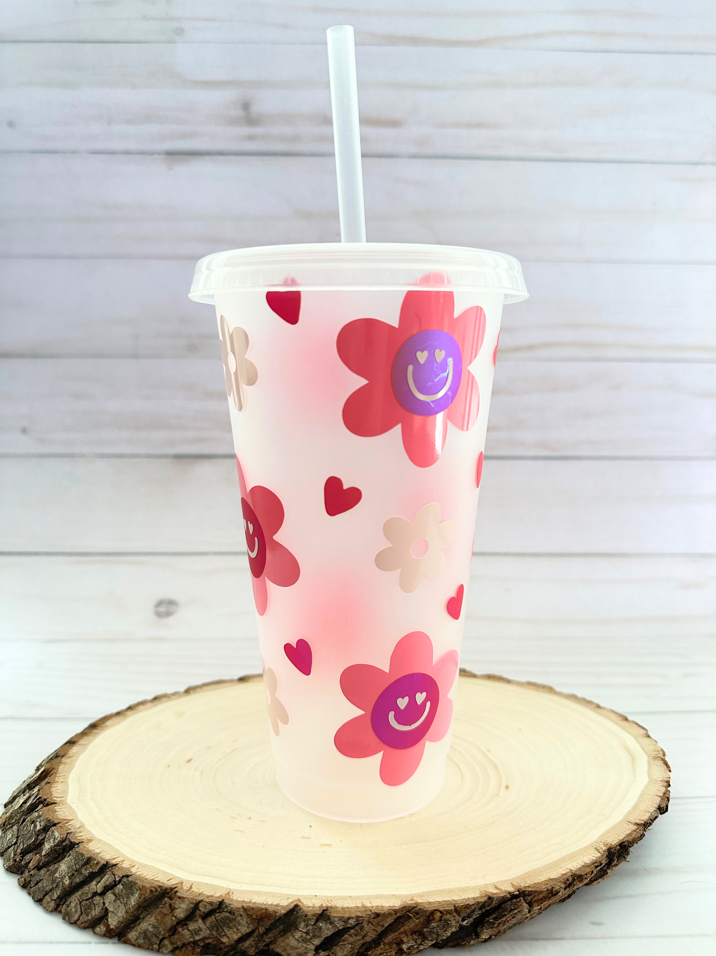 Retro Flowers Cold Cup