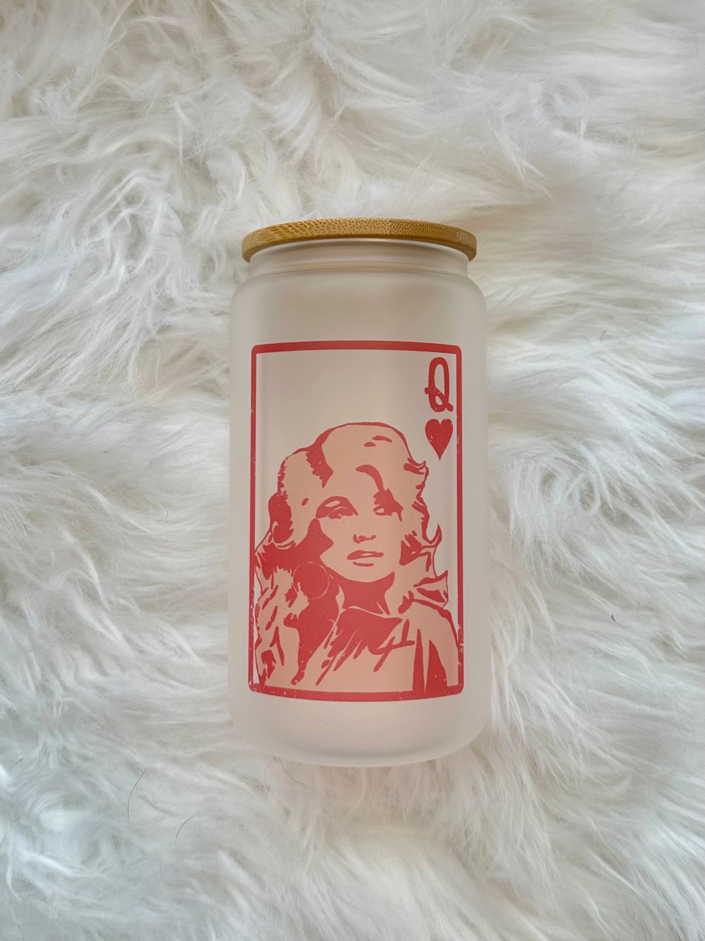 Queen Dolly Frosted Glass