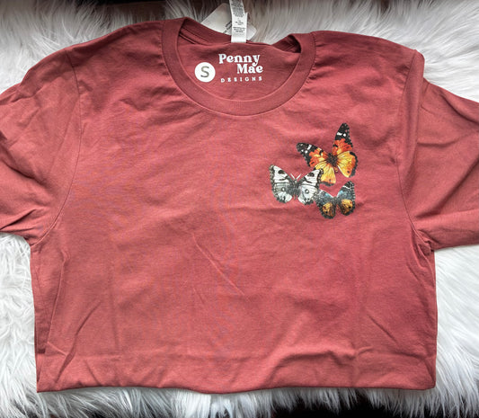 Rust Butterfly Tee