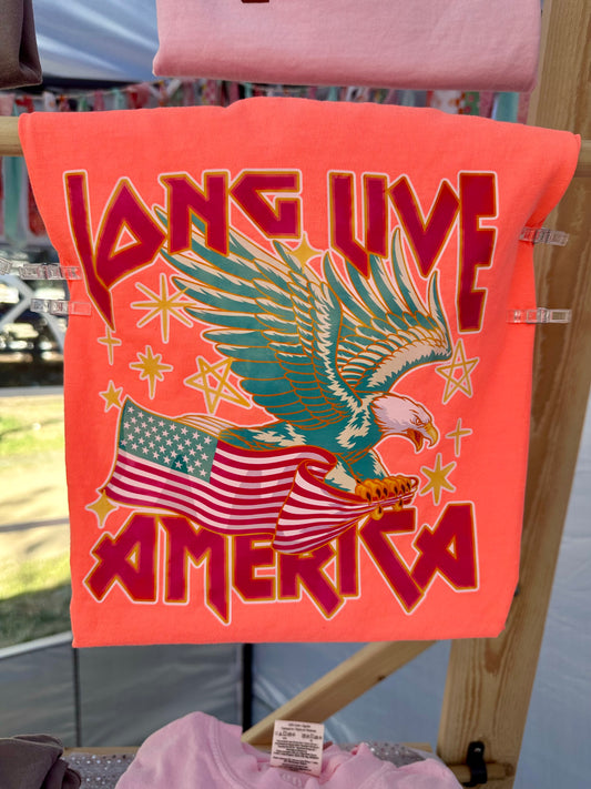 Long Live America Neon Tee