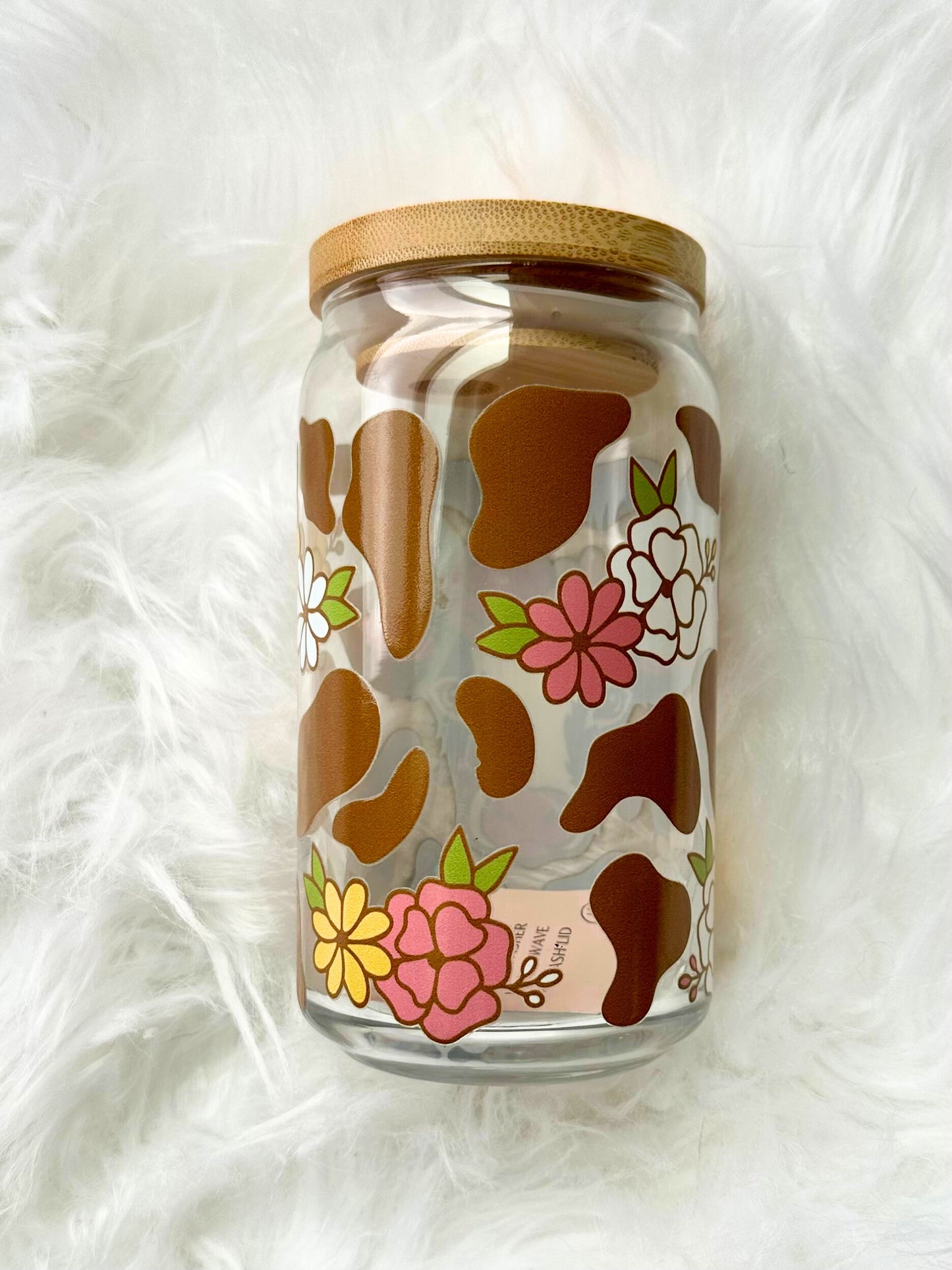 Brown cow glass