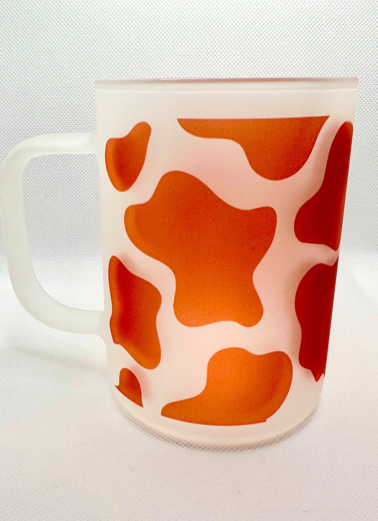Cow Print Frosted Mug