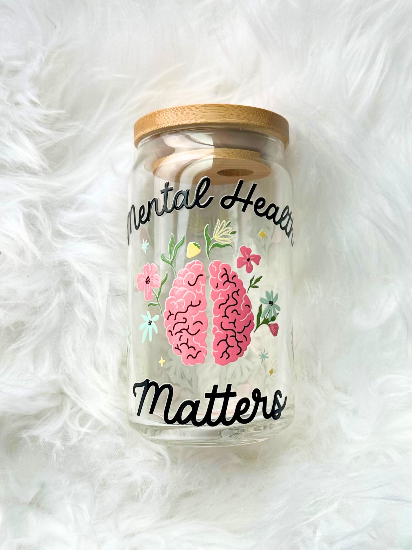 Mental health matters glass